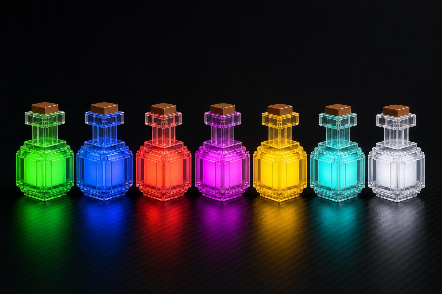 Voxel pocion pixel 7 colores