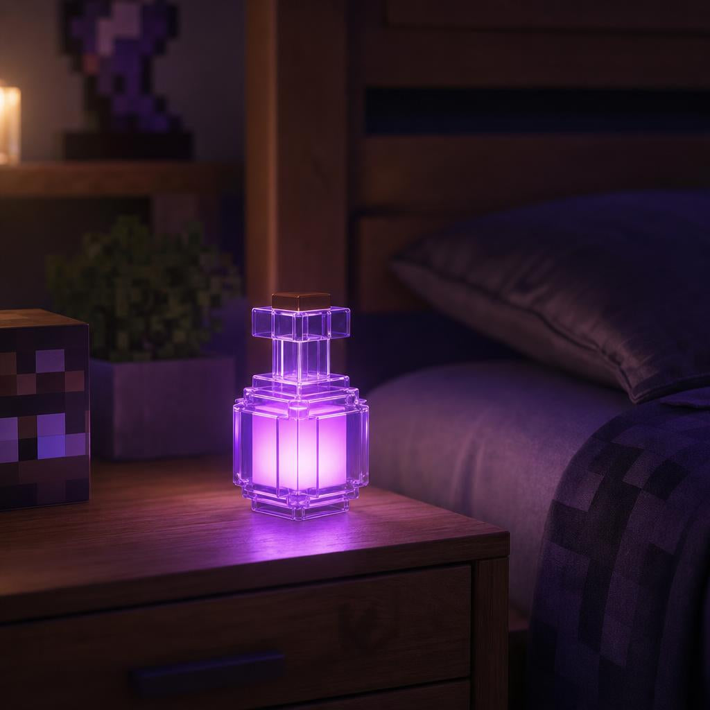 Voxel pocion pixel en la mesita de noche